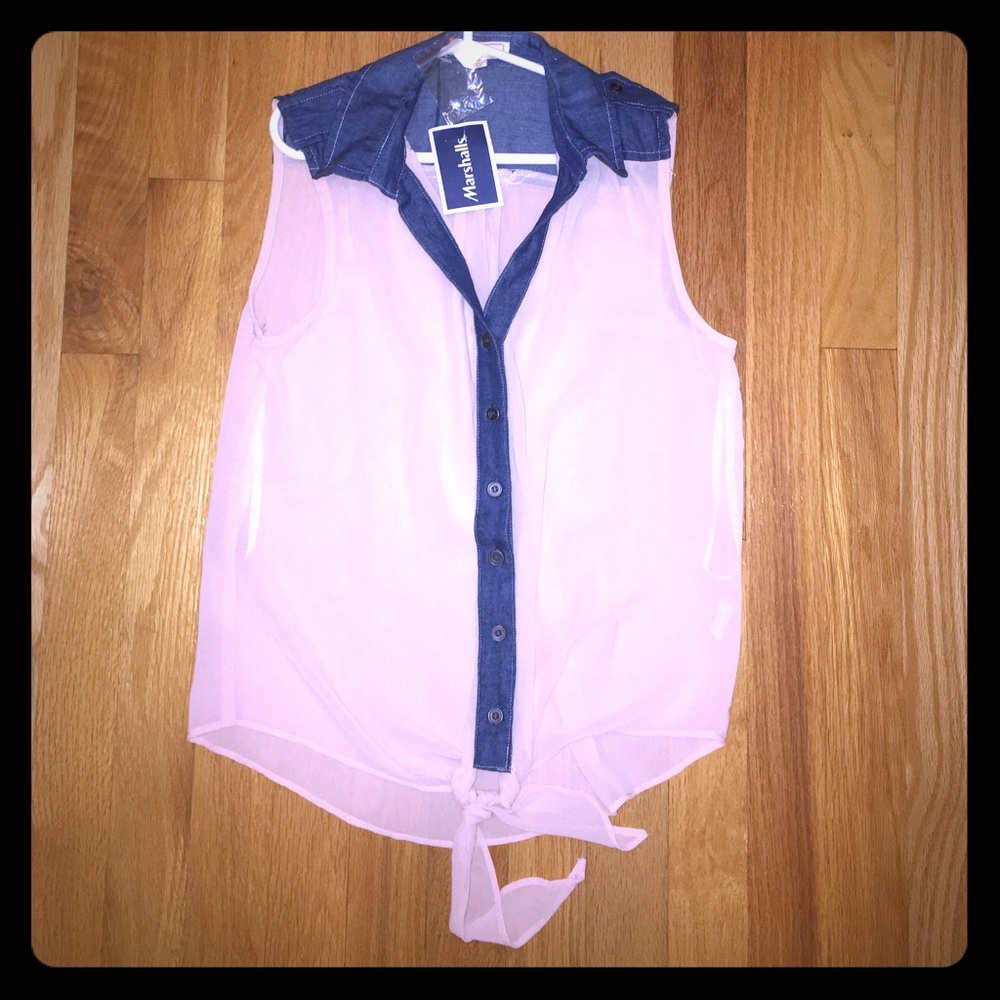 Sheer Button-down